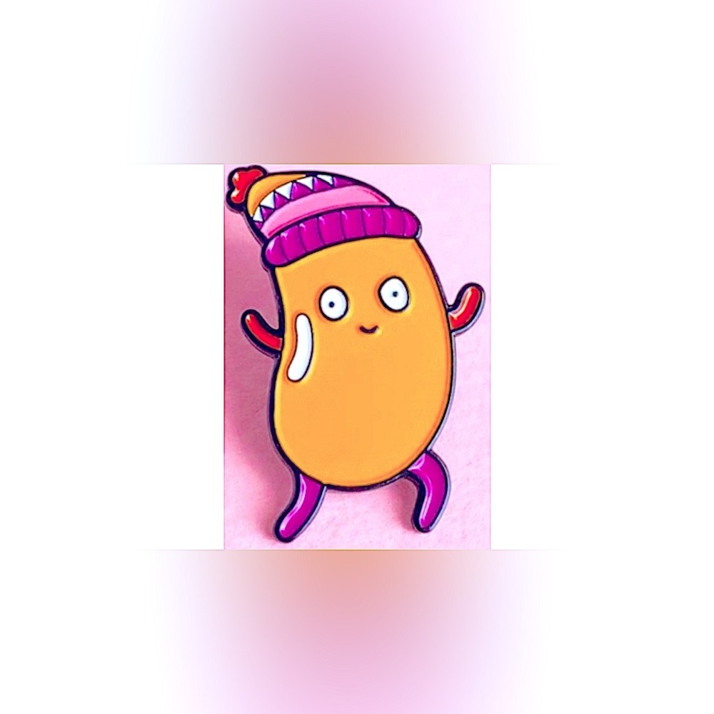 LGBTQ+ Lesbian (Les-bean) Pride Bean Pin